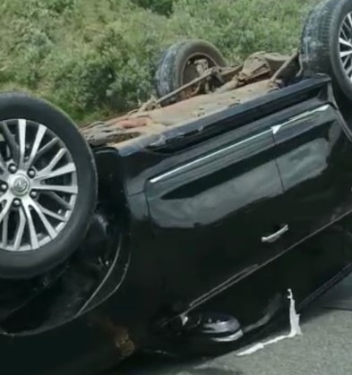 Ruto’s  Official Car Overturns In Niavasha, Four Injured